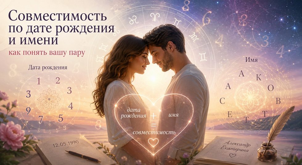 Совместимость по дате рождения и имени