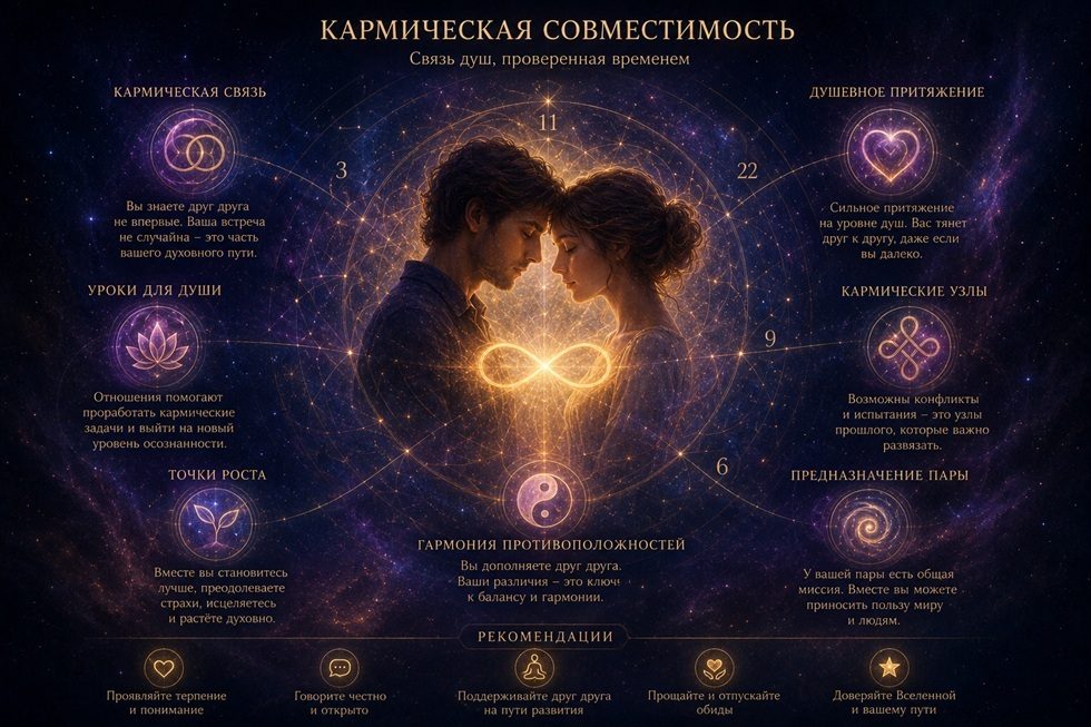 Кармическая совместимость по дате рождения